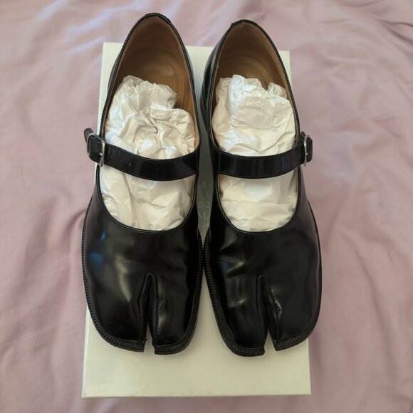 Maison Margiela Black Tabi Mary Jane Loafers - Picture 2 of 6